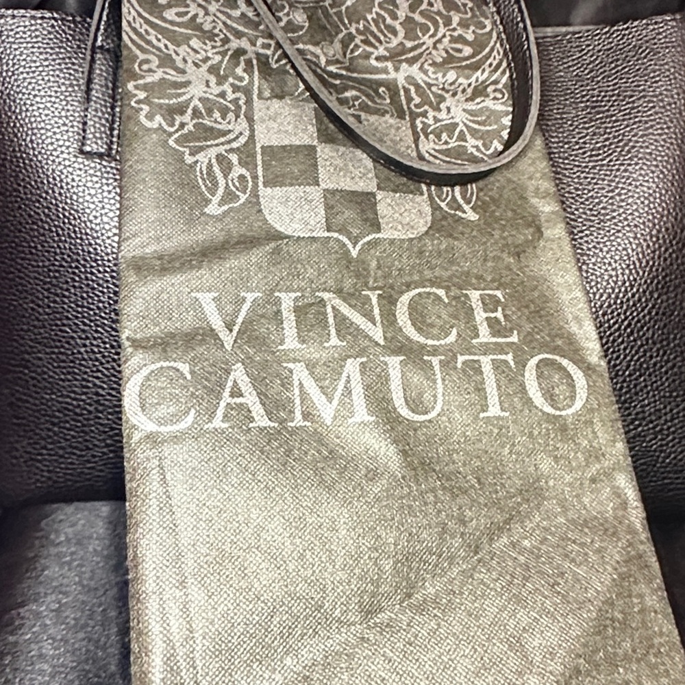 SOLD OUT Vince Camuto Textured Black tote Bag. New without tags. dust bag - Picture 2 of 5